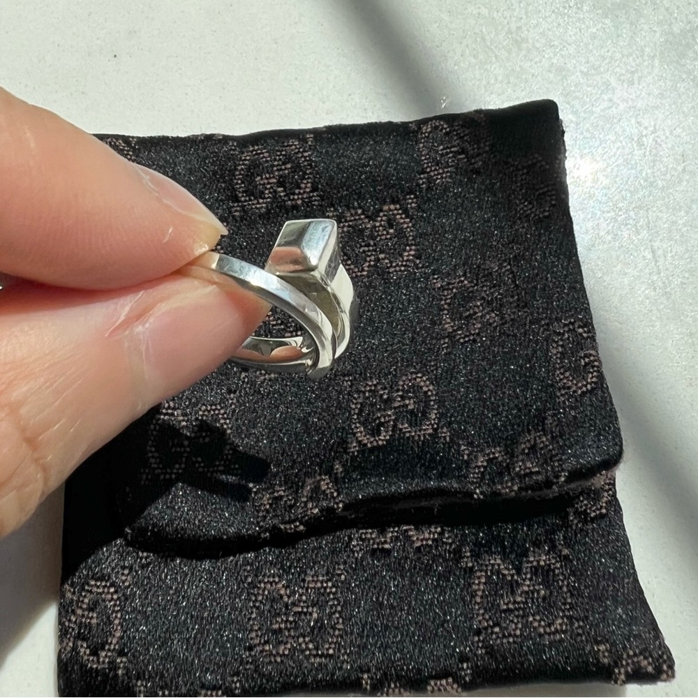 Gucci Chiodo Nail Head Snake Ring - 925 Sterling Silver - IT 9 US 5